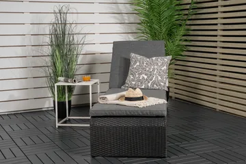 London Solsäng Svart - Venture Home - Products - Utemöbler & utemiljö - Utestol & trädgårdsstol - Solsäng & solvagn