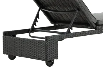 London Solsäng Svart - Venture Home - Products - Utemöbler & utemiljö - Utestol & trädgårdsstol - Solsäng & solvagn