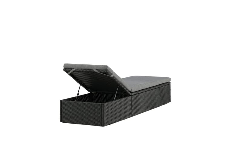 Quad Solsäng - Svart - Products - Utemöbler & utemiljö - Utestol & trädgårdsstol - Solsäng & solvagn