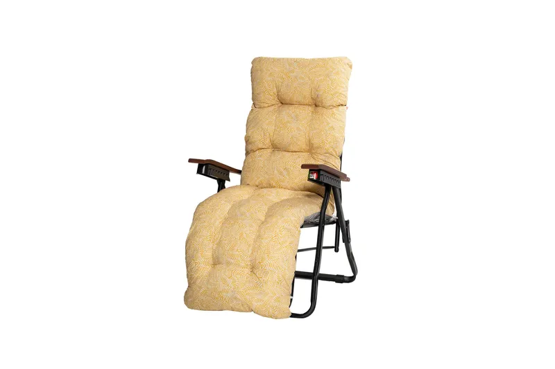 Tourra Baden Baden Stol med Dyna, Svart/Gul