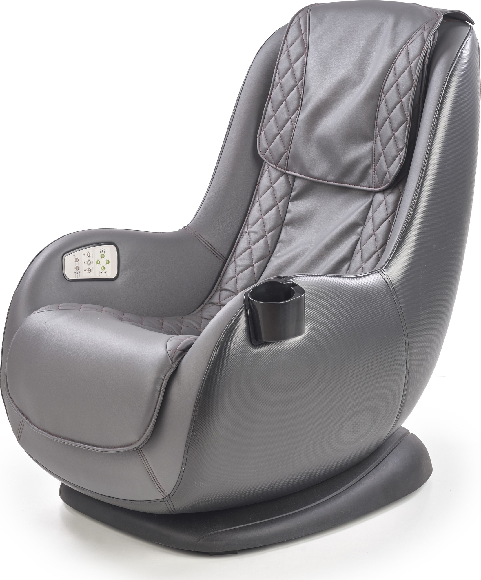 Mercura reclinerf�t�lj med massage i gr�tt ekol�der