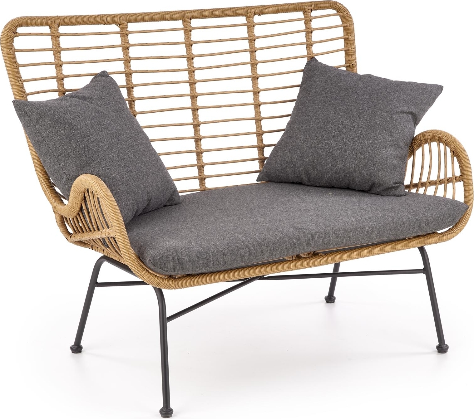 Minos 2-zitsbank - Rotan + Meubelreiniging