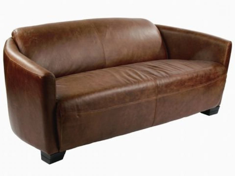 Corniche Vintage 2-sits l�dersoffa