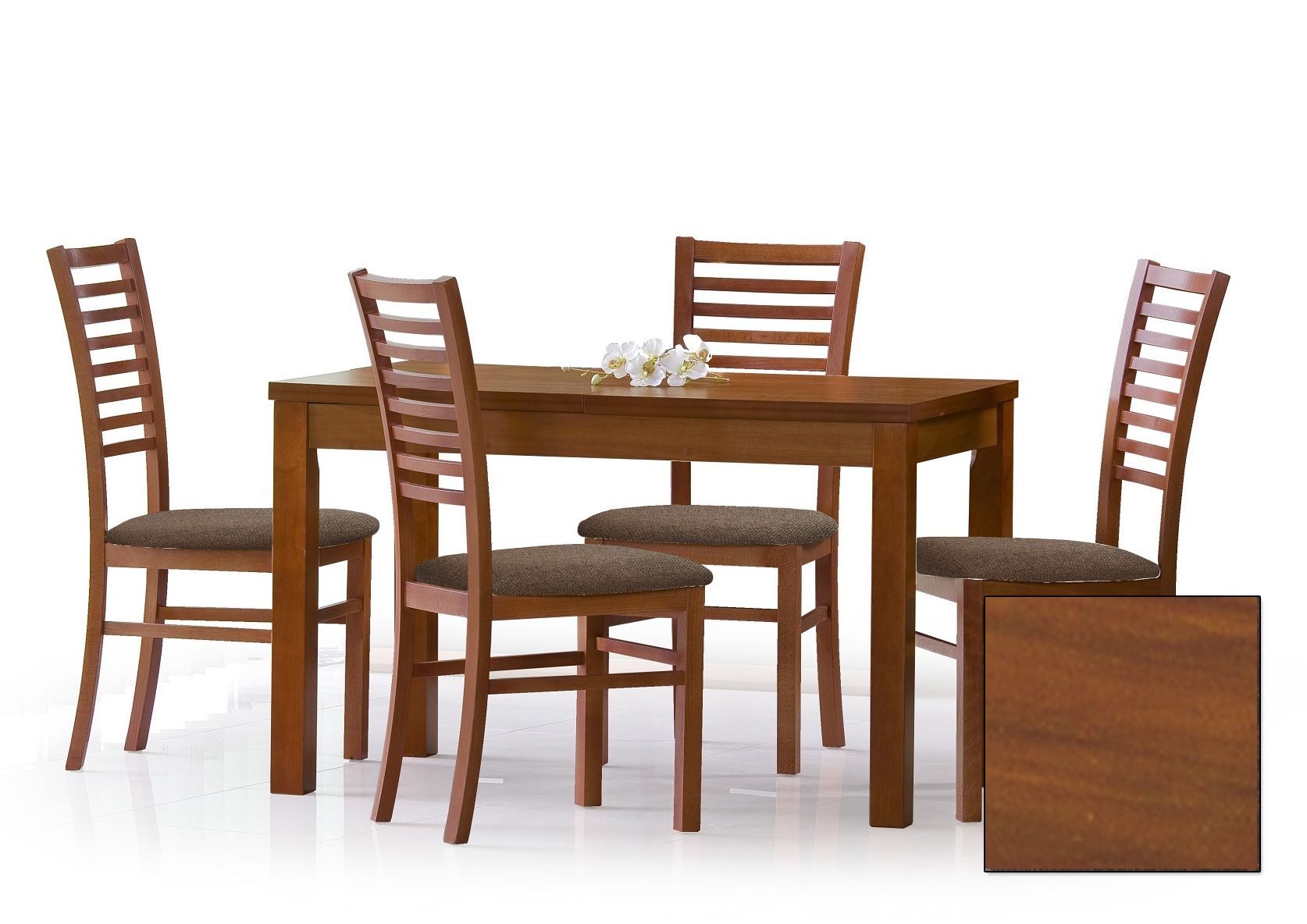 Alice matbord 120-160 cm - Antik körsbär i naturfanèr Alice matbord 120-160 cm - Antik körsbär i naturfanèr