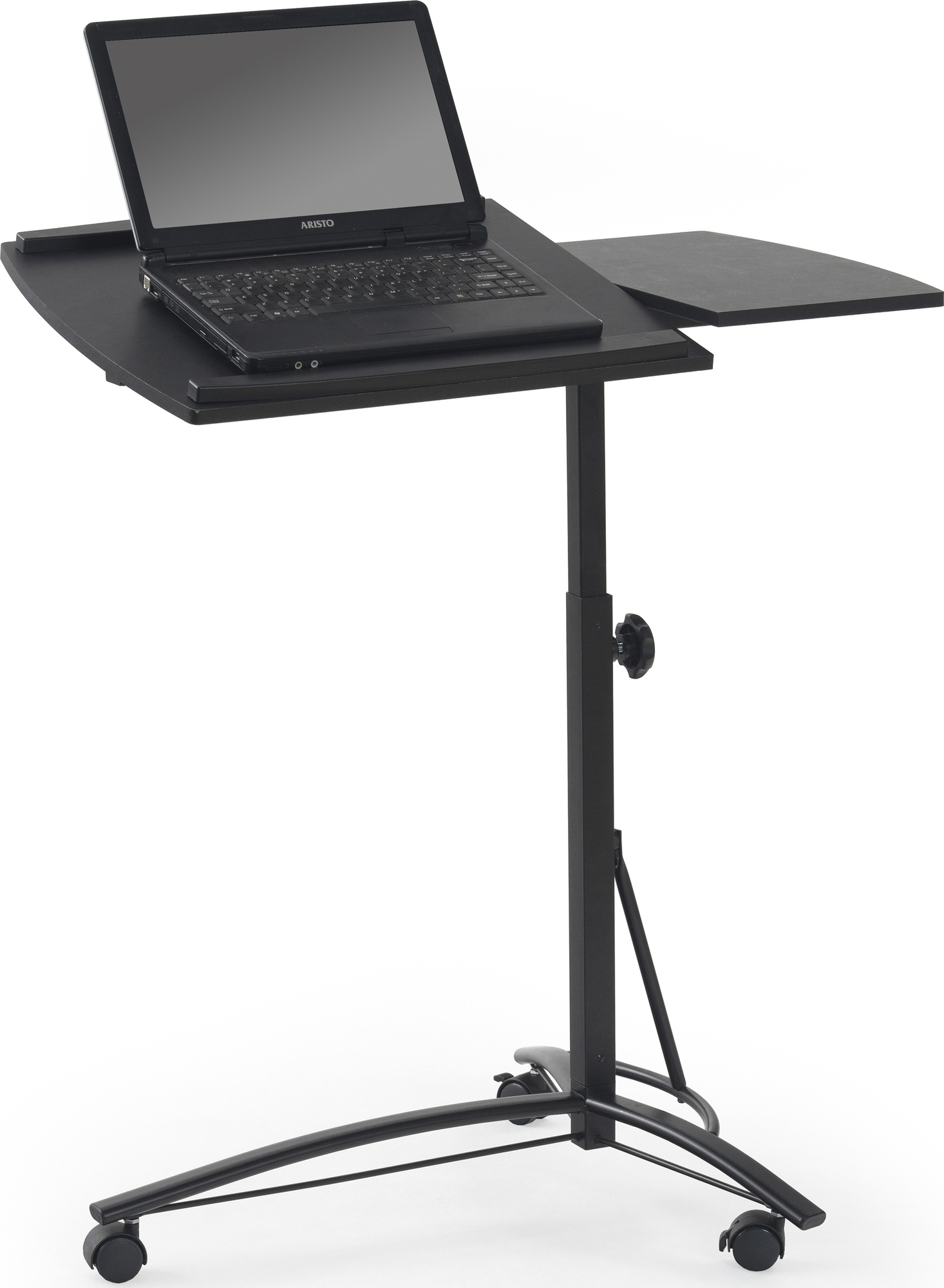 Hector h�j och s�nkbart stativ till laptopbord svart