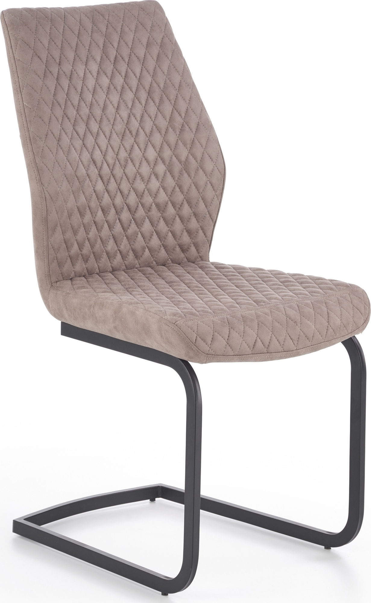 Floretta matstol - M�rkbeige PU / svart