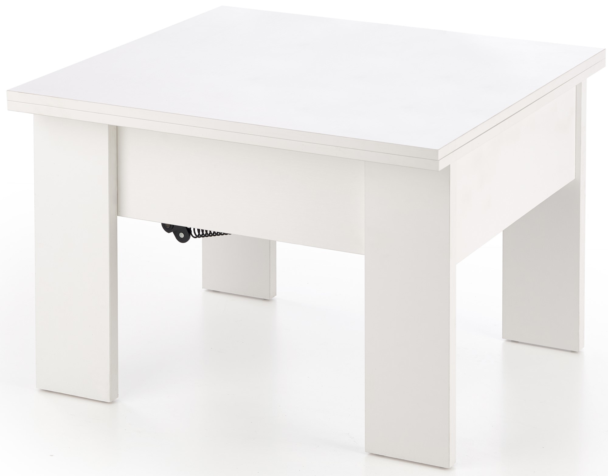 Serafin h�j och s�nkbart soffbord 80-160 x 80 cm - Vit