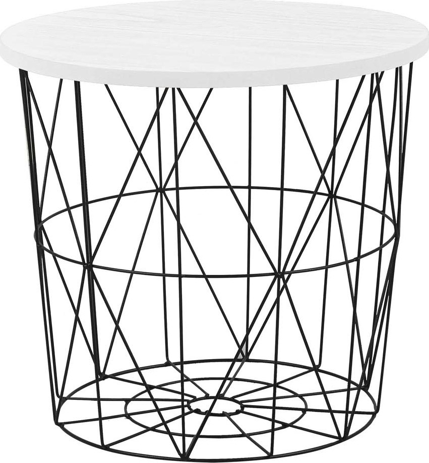 Roseanne lampbord �42 cm - Vit/svart