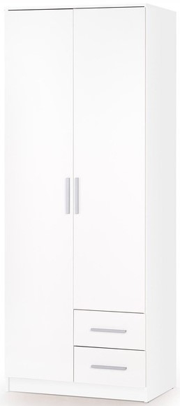 Abdel 2 kledingkast met interieur - Wit