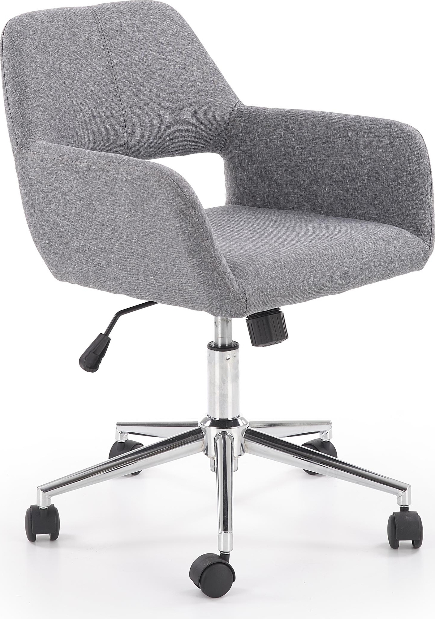 Elina kontorsstol i ljusgr�tt tyg