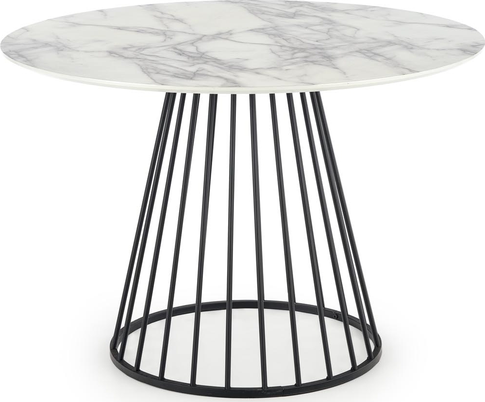 Broadway ronde eettafel �110 cm in wit marmerfineer