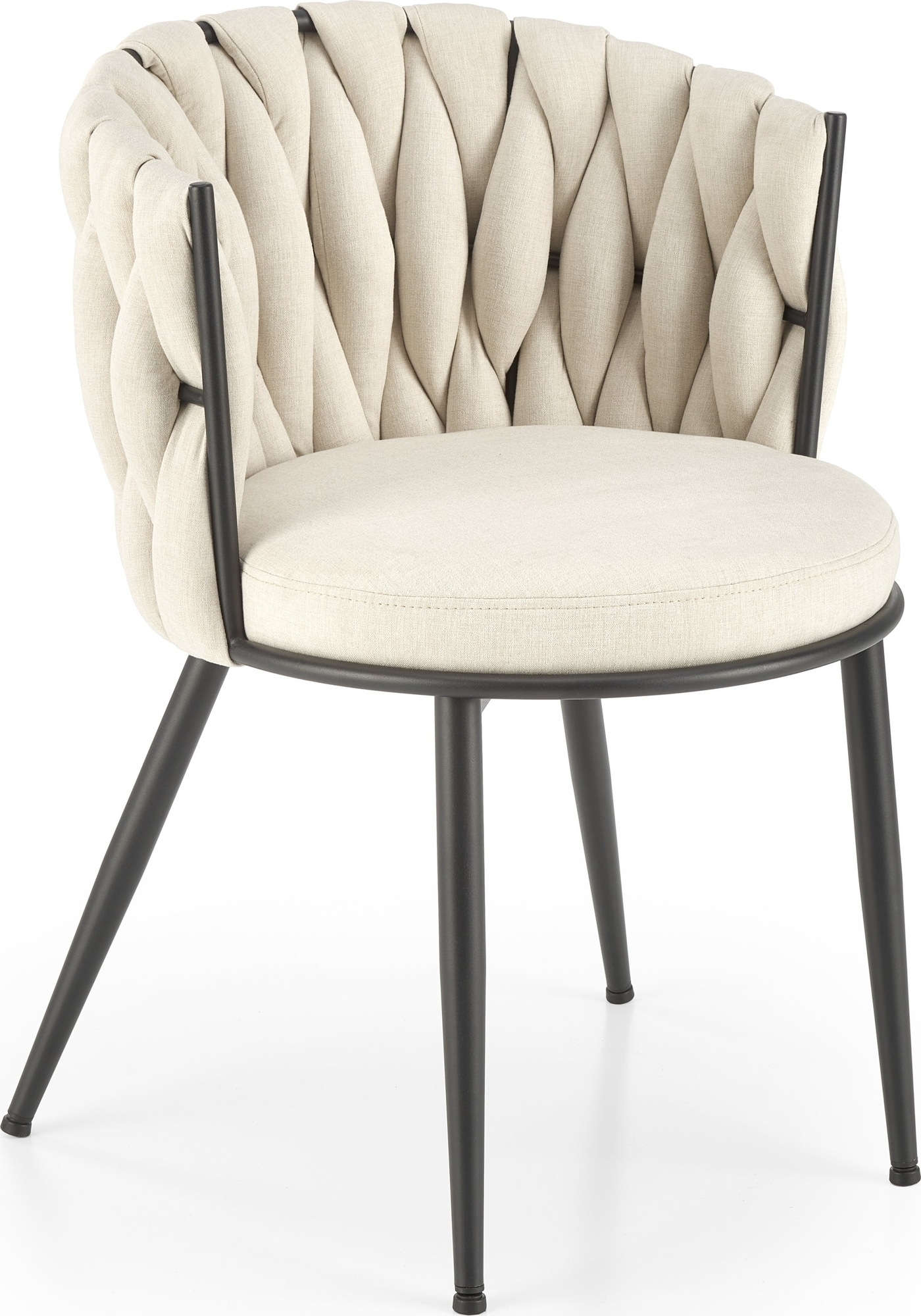 Matstol ljusbeige sammet