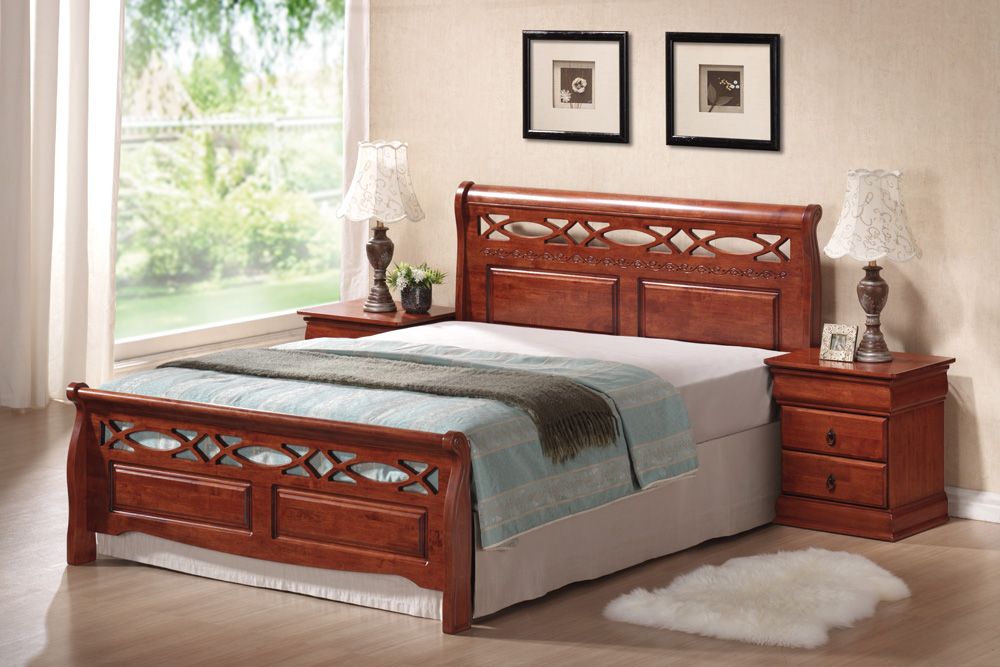 S�ng Zephyrhills 160x200 cm - Antik k�rsb�r