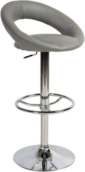 Raelyn barstol - Gr� (PU)/krom