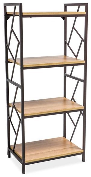 Avianna boekenkast - Eiken/donkerbruin