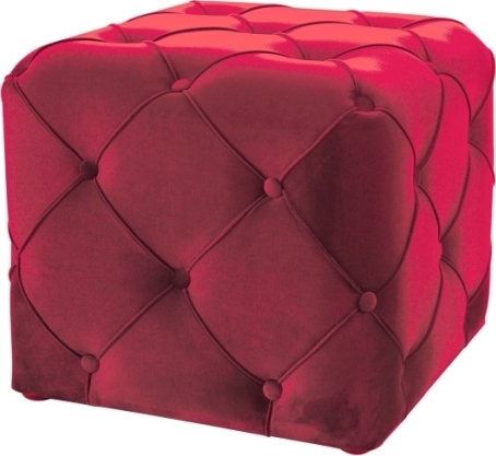 Aviva puff - R�d sammet