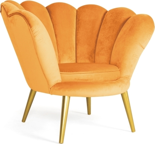 Magnolia f�t�lj - Orange sammet