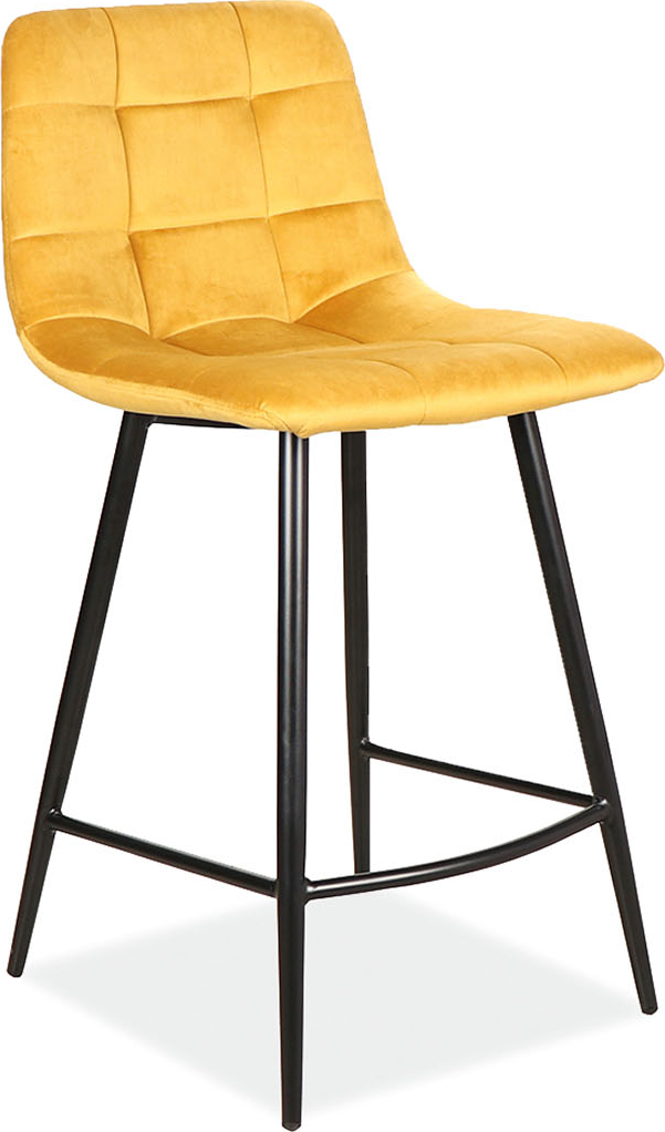 Barkruk Mila - Oranje fluweel