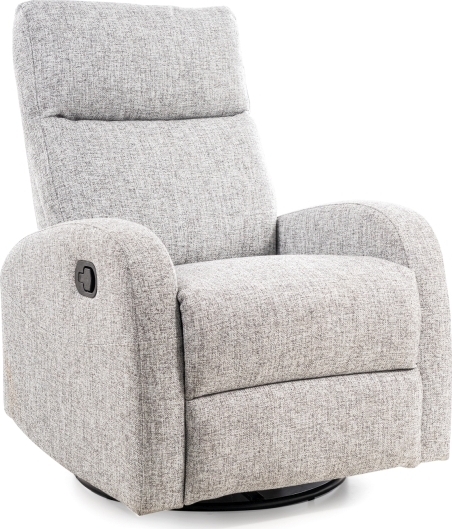 Olimp snurrbar reclinerf�t�lj i gr�tt tyg