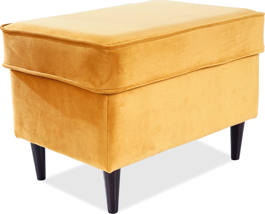 Ron poef - Oranje fluweel