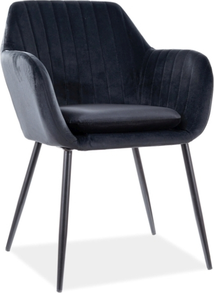 Wenus matstol - Svart sammet