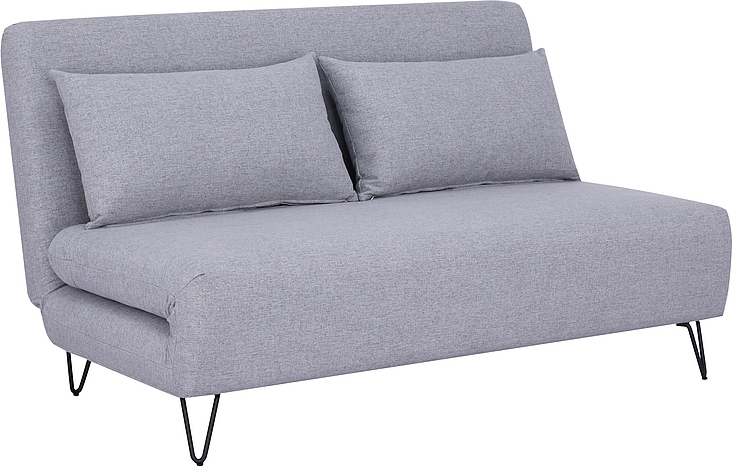 Zenia 2-sits gr� b�ddsoffa