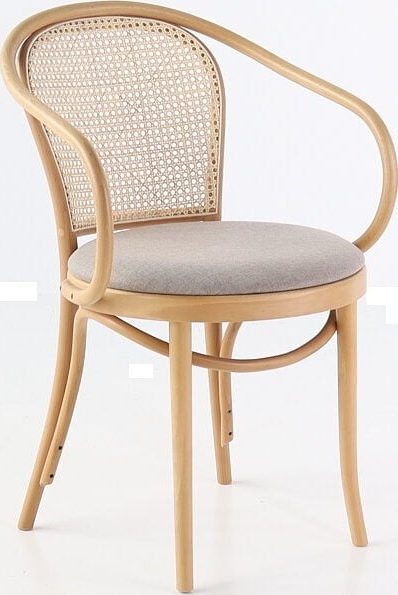 No 30 karmstol med rottingrygg - Valfri färg på stomme och klädsel No 30 karmstol med rottingrygg - Valfri färg på stomme och klädsel