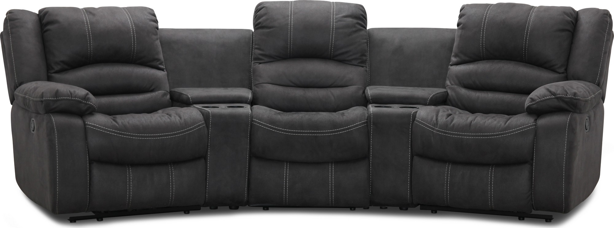 Kensington elektrisk 3-sits soffa med st�llbart nackst�d - Gr�