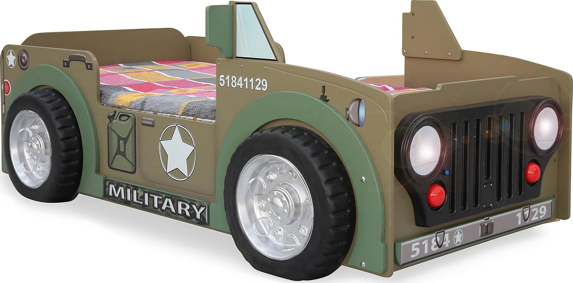 Jeep Army - Bils�ng - 90 x 190 cm