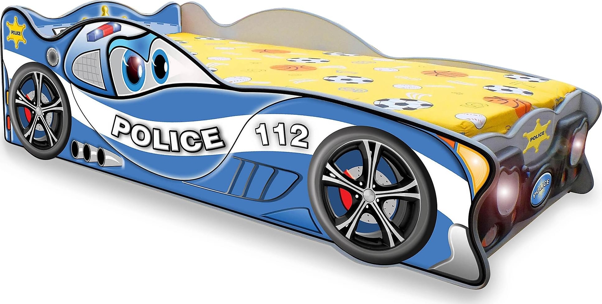 Zigzak polis barnsäng - Valfri storlek! Zigzak polis barnsäng - Valfri storlek!