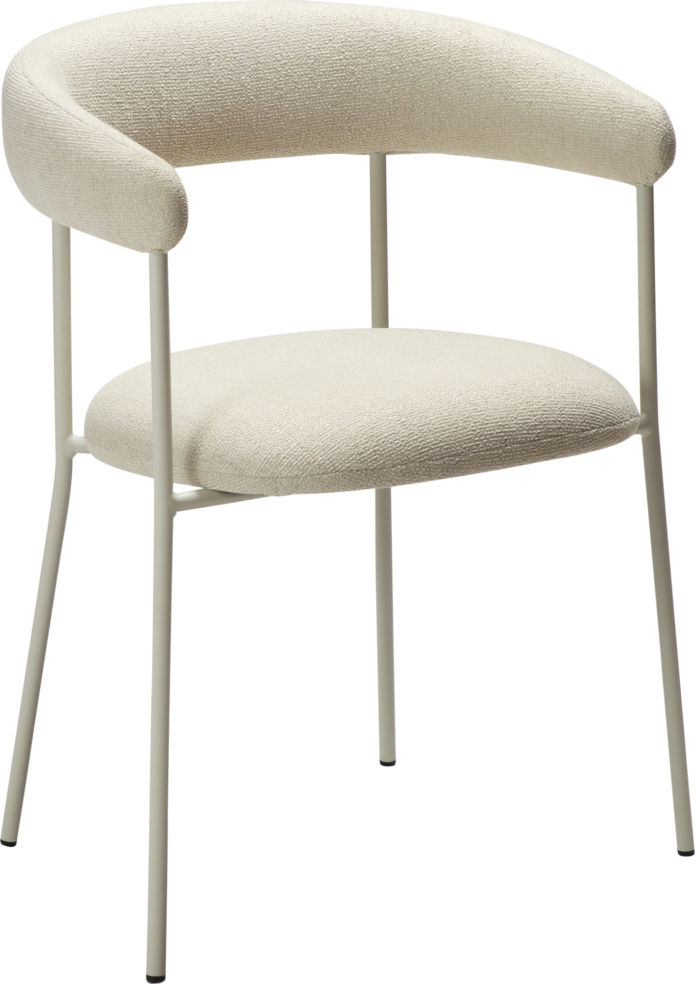 Plenti karmstol - Vit boucl�/cashmere