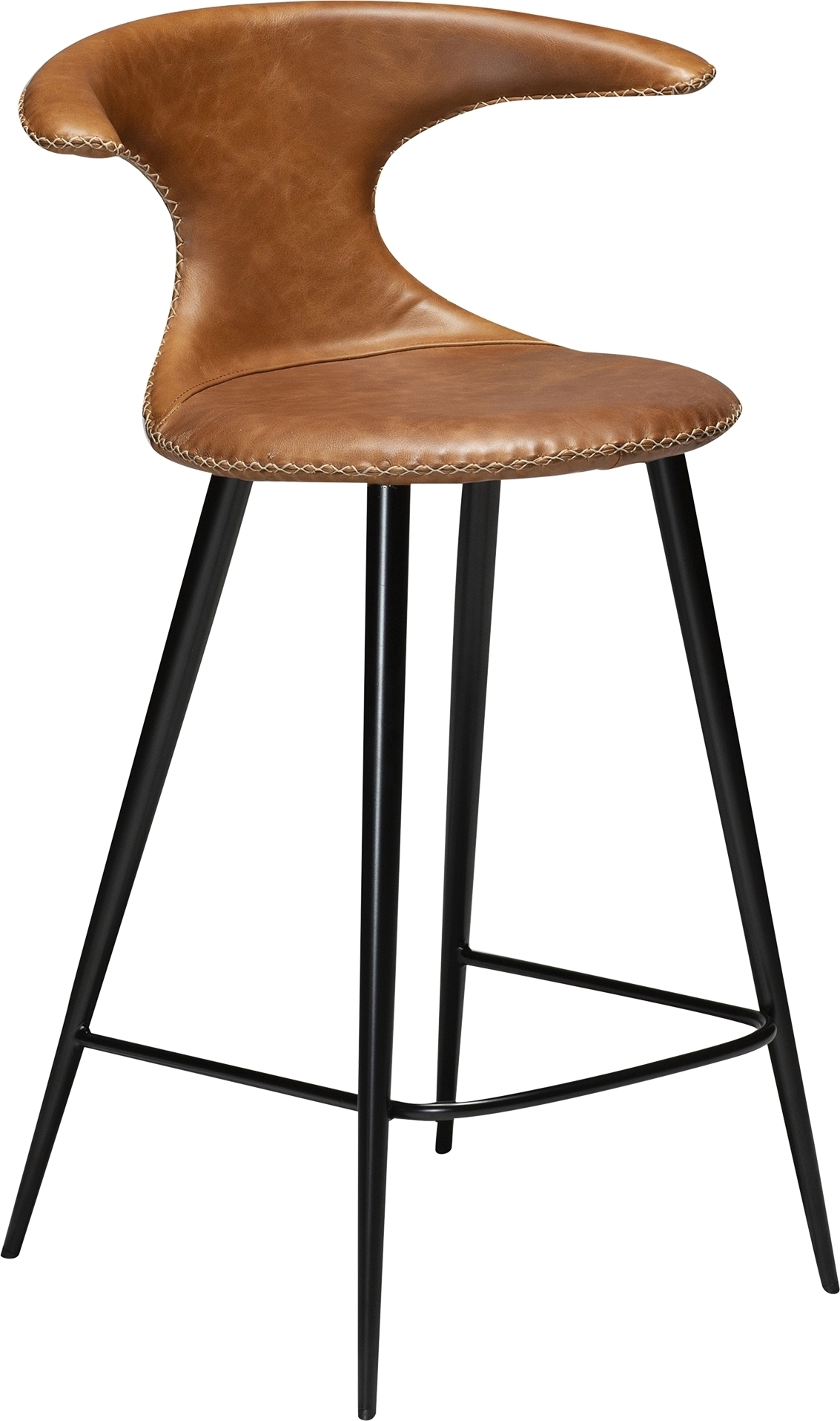 Flair barstol 90 cm - Brun l�der