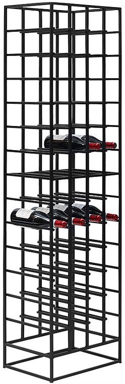 Alma svart Vinhylla / vinst�ll f�r 48 st flaskor