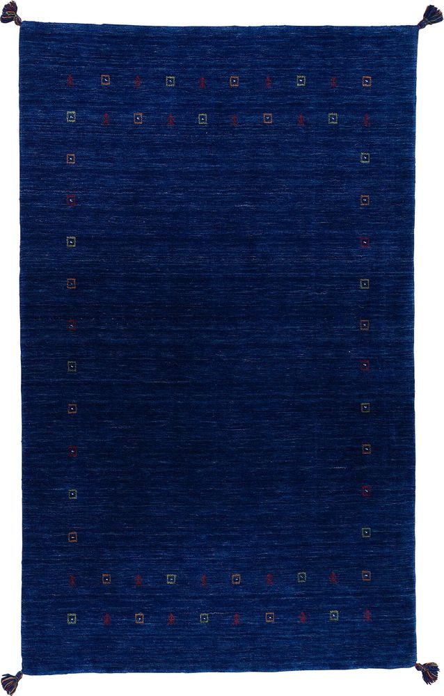 Handv�vd ullmatta Gabbeh - Bl�