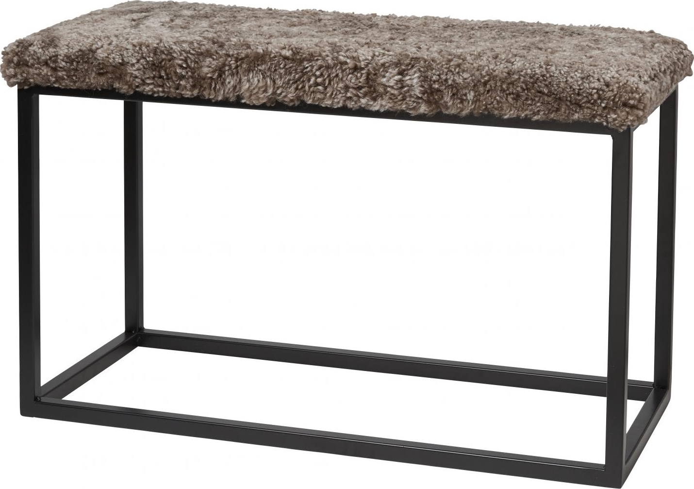 Palle sittb�nk Ljusbrun/svart - 80 x 35 x 50 cm