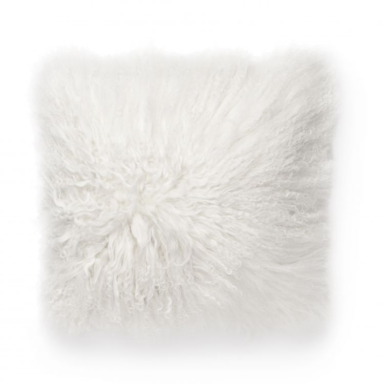 Shansi kussenhoes schapenvacht Wit