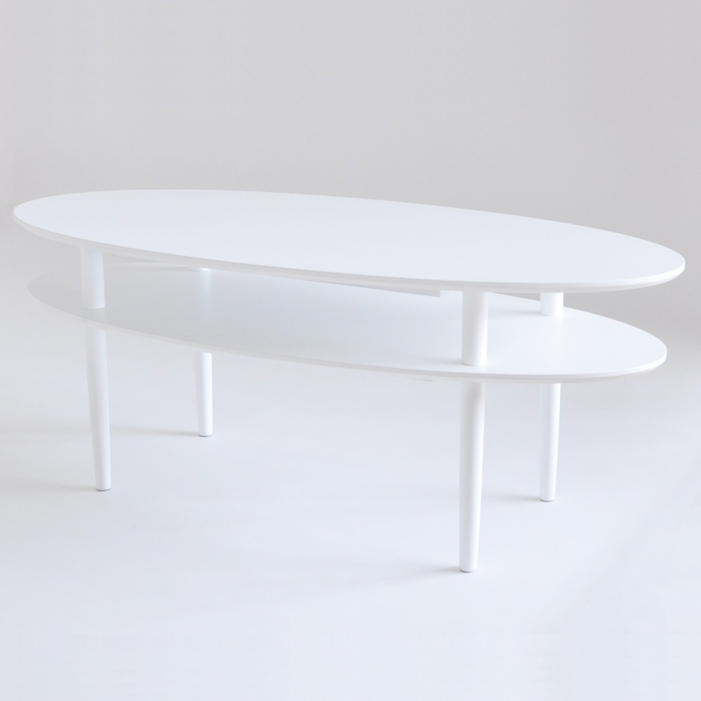Kings Cross ovalt soffbord 130 cm - Vit Kings Cross ovalt soffbord 130 cm - Vit