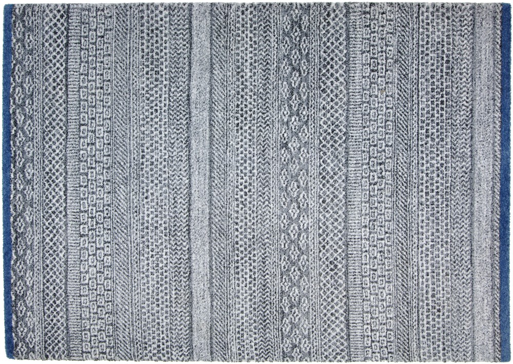 Wiltonmatta Väddö - Antracite/blå Wiltonmatta Väddö - Antracite/blå