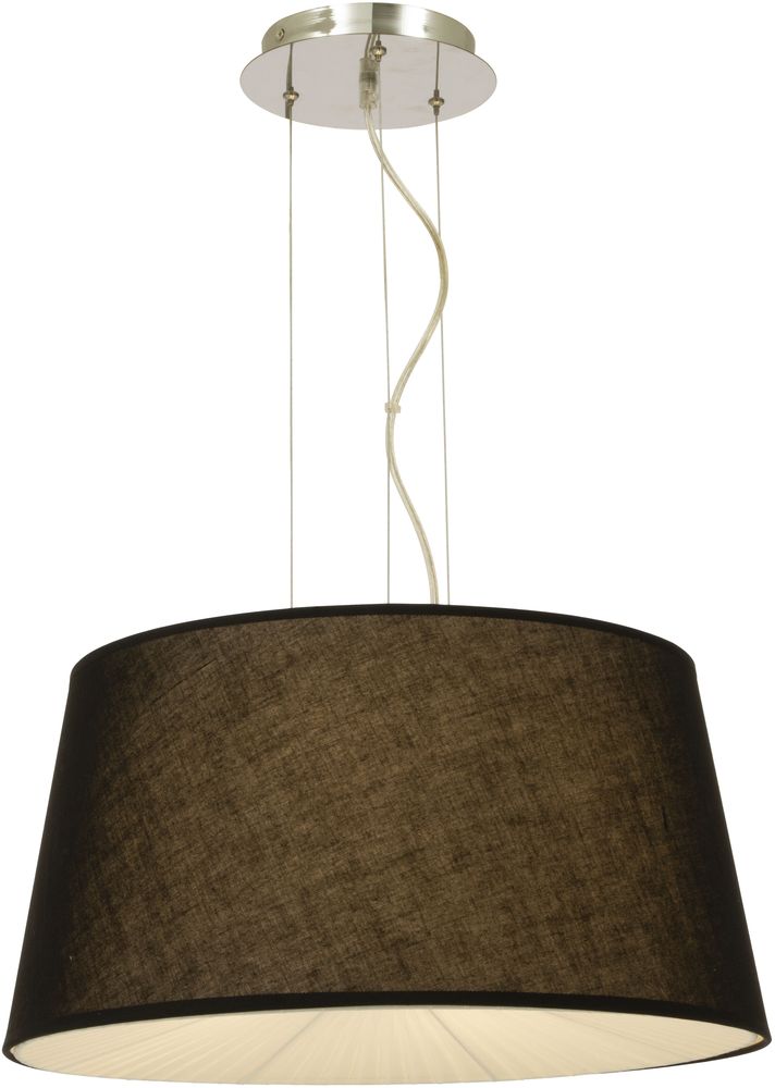 Omega taklampa - Svart/krom