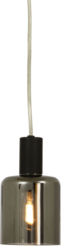 Cilinder raamlamp - Zwart/rookgrijs