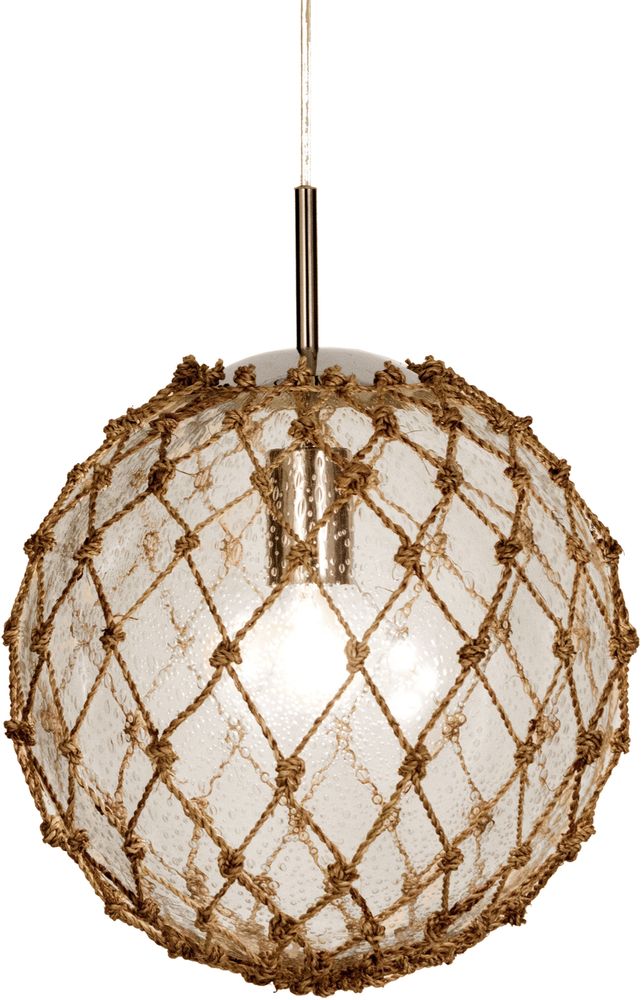 Marine plafondlamp - Helder/naturel/chroom Marine plafondlamp - Helder/naturel/chroom