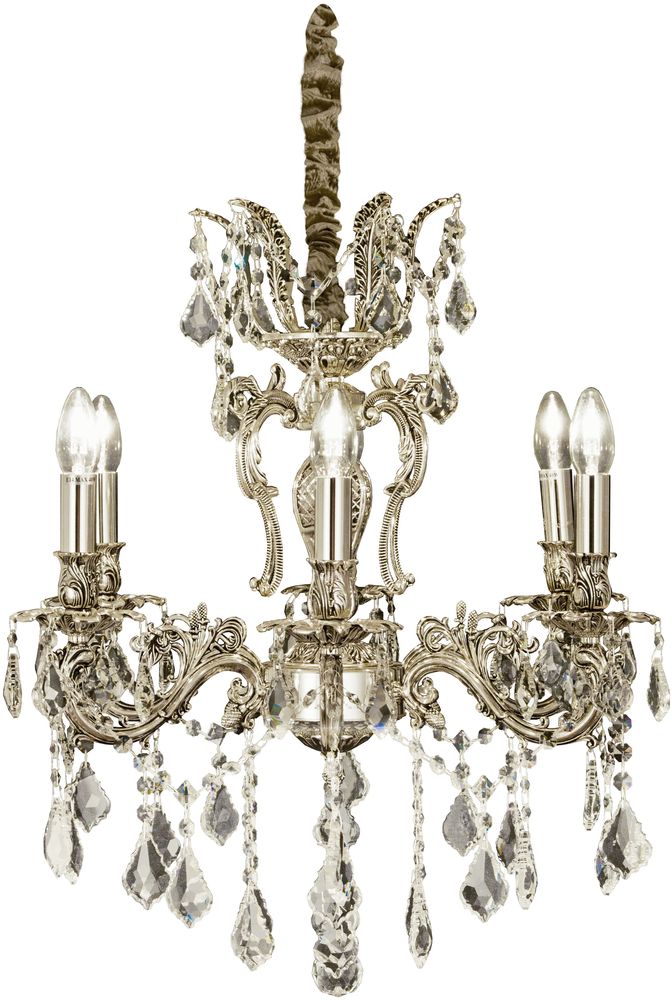 Allington 6 takkrona - Antiksilver