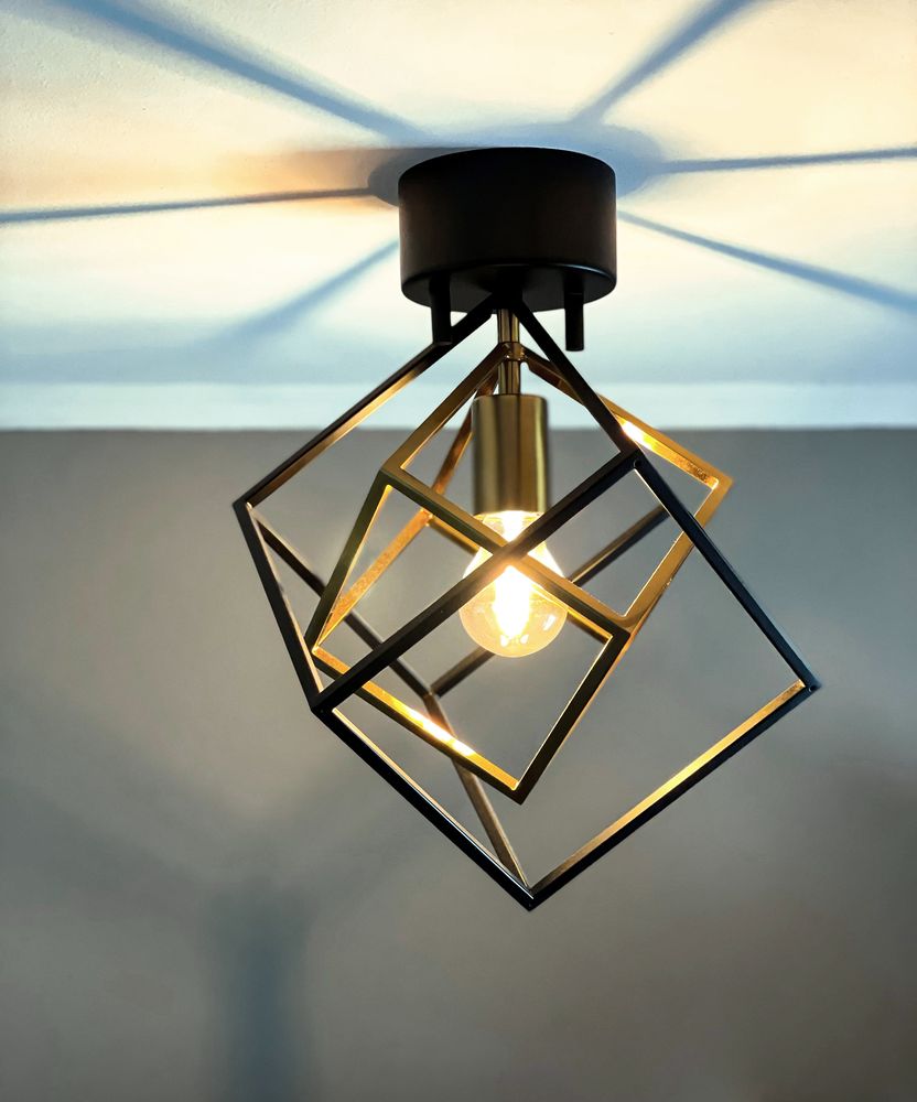 Cubes plafond - Svart/antik