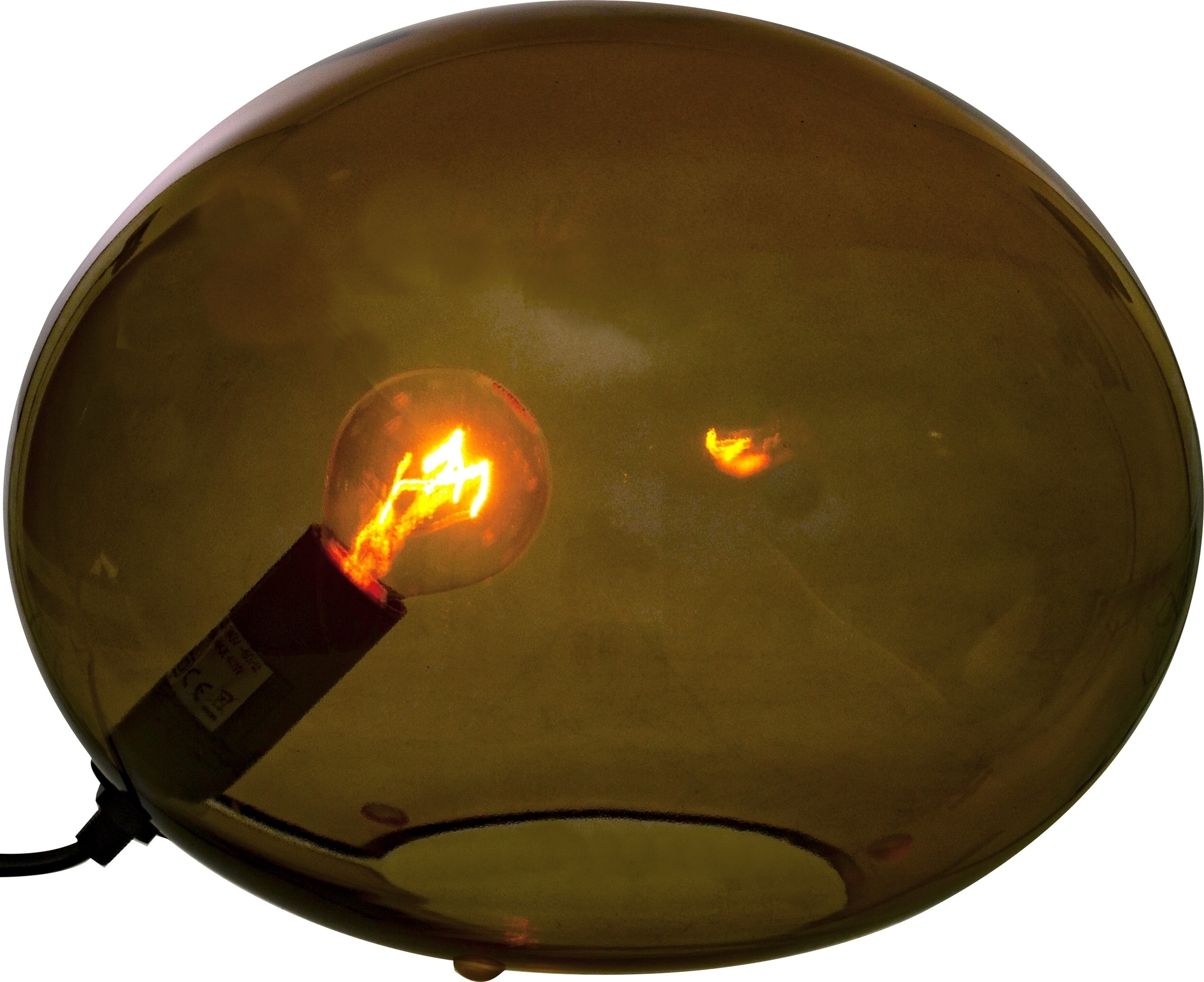 Globus tafellamp �24 cm - Bruin