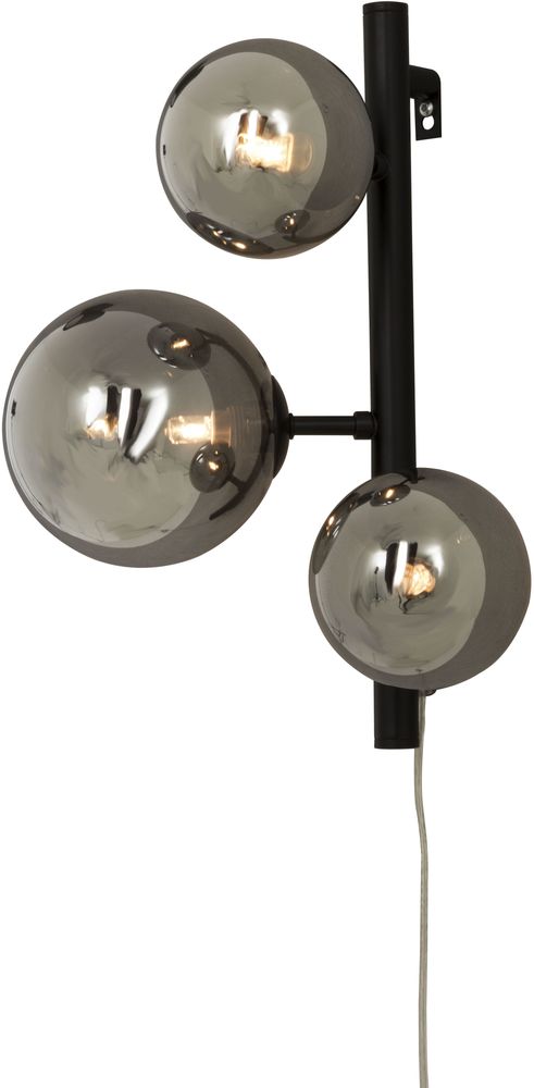 Molekyl wandplafond - Zwart/rookgrijs