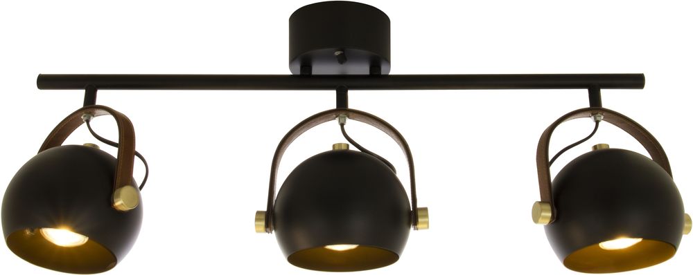 Boogplafond - Zwart/mat messing