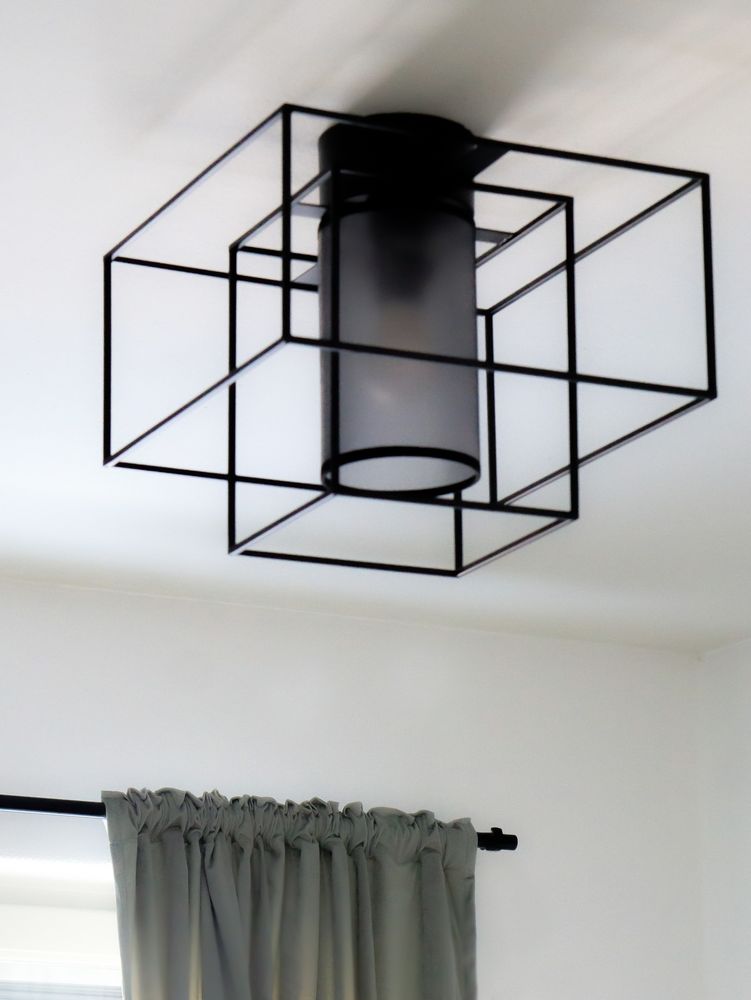 Kube plafond - Svart