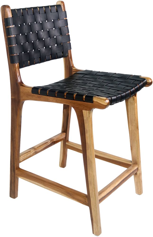 Perugia counter Barstol - Teak/svart Perugia counter Barstol - Teak/svart