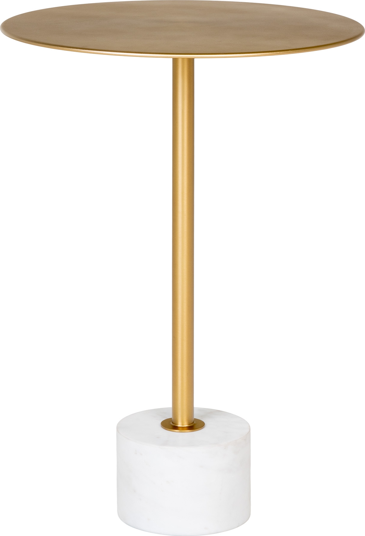 Lecco ronde bijzettafel met marmeren onderstel en messing Ø41 cm Lecco ronde bijzettafel met marmeren onderstel en messing Ø41 cm