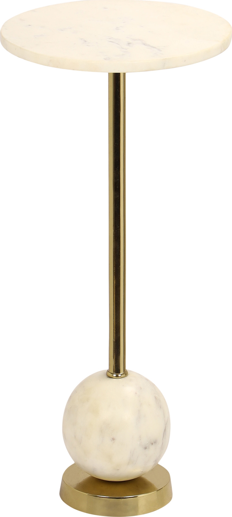 Salo bijzettafel Messing/Marmer �25 cm